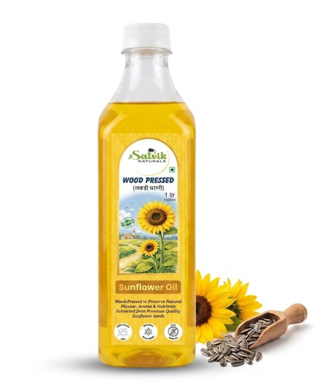Cold pressed cooking oils at Satvik Naturals